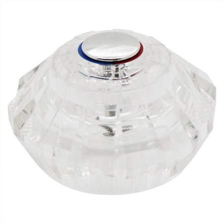 Thrifco Plumbing Price Pfister Avante Tub Shower Faucet Handle, Clear Acrylic H 4401496